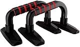 Liegestützgriffe Liegestütze Griffe Abnehmbar Tragbarer Push Up Grips mit Weiches Eva-Kissen Rutschfester Gummi, Parallettes Krafttraining Zuhause Fitness Geräte für Arm Brustmuskel 2er/S