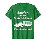 Herren Landwirtschaft Landwirt Mais Bauer Alkohol Bier saufen T-S