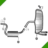 Vw Golf 5 2,0 Gti Mittelschalldämpfer Endschalldämpfer Anb