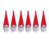 SOIMISS 6Pcs Weihnachten Weinflasche Umfasst Schwedische Tomte GNOME Champagner Flaschenhülle Weinflasche Kleidung für Restaurant Hotel nach H