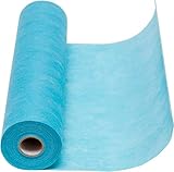 100%Mosel Vlies Tischläufer, in Aqua-Blau (30 cm x 25 m), dekoratives Tischband aus Stoff, edle Tischdeko für Geburtstage & Hochzeiten, Bunte Dekoration zu b