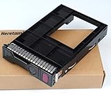 Heretom Hybrid 651314-001 3,5 Zoll SSD SAS SATA Festplattenfach Festplatten Rahmen Tray Laufwerk Caddy mit Adapter 661914-001 2,5' zu 3,5' Konverter für HP G8 G9 S