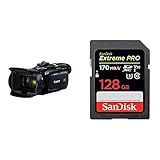 Canon LEGRIA HF G50 Camcorder & SanDisk Extreme PRO 128GB SDXC Speicherkarte bis zu 170 MB/s, Class 10, U3, V30