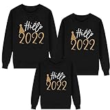EMATOP 2022 Weihnachtspullover Familie Set Weihnachtspulli Damen Herren Kinder Pullover Weihnacht Sweatshirt Lässiges Mode Ugly Christmas Sweater Lustig Weich Oberteile Jumper Junge M