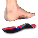 PCSsole Orthopädische Einlegesohlen für Plattfuß,Fersensporn,Plantarfasziitis, Schuhe Einlagen für Arbeitsschuhe, Sport,Schuheinlagen für Damen und Herren,Rot, EU40-41