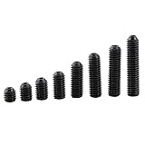 Innensechskant-Innensechskantschrauben-Set, M3 Karbonstahl-Innensechskant-Innengewinde-Madenschrauben-Sortiment (200 Stück, Schwarz)
