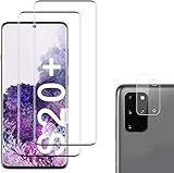 Panzerglas Schutzfolie für Samsung Galaxy S20+ / S20 Plus [2 Stück],+Linse Schutzfolie, Fettabweisende Hartglas Folie 9H Härtegrad, Anti-Kratzen für Samsung Galaxy S20+ / S20 Plus,(6.7')