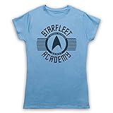 Star Trek Starfleet Acadamy Cadet Damen T-Shirt, Hellblau, 2XL
