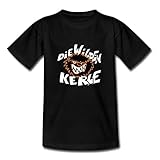 Spreadshirt Die Wilden Kerle Logo Kinder T-Shirt, 122-128, Schw