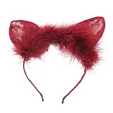 YO-HAPPY Einfacher süßer Haarschmuck für Damen, Studenten, zum Waschen des Gesichts, Katzenohren, Haarband, mehrfarbig, Cartoon-H
