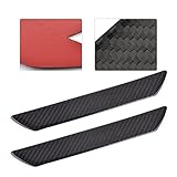 ZHANGJIN Black 2 stücke Kohlefasertürstufe Scbf-Platte Sill Plate Cover Panel Guard Protect Trim Fit für Ford Mazda VW Audi BMW