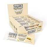 Misfits Veganer Proteinriegel, Weiße Schokolade-Gesalzene Erdnüsse (12 x 45 g), 100 % pflanzlicher proteinreicher, zuckerarmer Snack mit Schokoladenüberzug, milch- und g