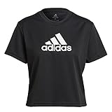 adidas Damen W Bl Cro T Shirt, Schwarz/Weiß, M EU