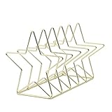 LCJQ Büro-Bücherregale Metall Bücherregal Bücher Dekoration Buch Stand Desk Bücher Organizer Magazine Organizer Regale (Color : Gold)