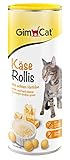 GimCat Käse Rollis - Getreidefreier und vitaminreicher Katzensnack mit echtem Hartkäse - 1 Dose (1 x 425 g)