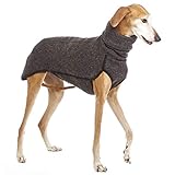 Haustier Kleidung für Hohe Kragen Mittlere Große Hunde Winter Warm Große Hundemantel Pharao Hound Deutsche Dogge Pullover Hundezubehör (Farbe : Dark Gray, Größe : 3XL)