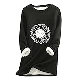 Bluse Langarm Damen Pullover braun Damen Vokuhila Bluse Zweiteiler, top Rock Turtleneck Pullover Damen Tops lang Frauen Damen Bluse Kurzarm grünerteufel ausgefallene Oberteile D