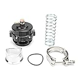 Changor Exquisite Schlag aus Ventil, Universal 50mm Silber V. Band Turbo Druck Linderung Schlag aus Entsorgen Ventil Aluminium Wagen 11.2cm 6 cm 9.4. x 9.3
