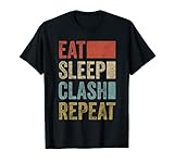 Gaming Clan Eat Sleep Clash Repeat Retro Clash T-S