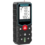 MiLESEEY Laser Entfernungsmesser 100M, ±2mm Genauigkeit Entfernungsmesser, Flächen und Volumenmessung, Lasermessgerät, M/In/Ft/Ft+In Einheiten,LCD Hintergrundbeleuchtung,P54