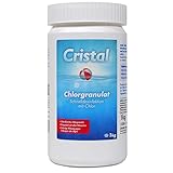 Cristal Chlorgranulat schnell löslich 1 kg, schnelle Wirkung - zur Schnelldesinfektion und Schockchlorung