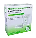 Medi-Inn Wochendispenser Tablettenbox 7 Tage weiß | H x B x T: 13 x 11,5 x 4,5
