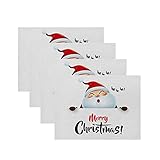 Tischsets Tischset Außerhalb Tischsets Weihnachten Tischsets Weihnachten Baumwolle Leinen Tischset Cartoon Druck Serie Tischset Home Kitchen Supplies Wärmedämmung 42X32,C3