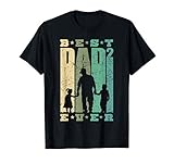 Herren Best Dad Ever Vater mit 2 Kinder Ehemann zweifacher Papa T-S