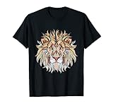 Löwen Kopf - Mandala Skizze - African/Indian Style - Premium T-S