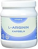 Vitasyg L-Arginin Kapseln - 450 Kapseln - hochdosiert mit 4000MG reinem L-Arginin pro Tagesdosis - Made in Germany - XXL Dose - Arginin aus pflanzlicher Fermentierung 1er Pack (1 x 270 g)