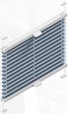 DIMMFUXX Plissee4You Plissee der Marke Cosiflor zum Klemmen ohne Bohren grau/abdunkelnd B: 111-120cm | H: 71-120