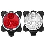Rücklicht Fahrrad 2 Stücke USB Aufladbar Batterie Fahrradrücklicht Wasserdicht LED Fahrrad Rücklicht Fahrradlicht Hinten Fahrrad Bremslicht für Rennrad MTB