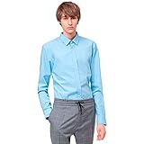 HUGO Herren Elisha02 Businesshemd, Blau (Light/Pastel Blue 459), 45