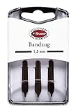 Brause 318015B Packung mit 3 Bandzugfeder, 1, 5mm, ideal für gotische Buchstaben, ideal für die Kalligraphie, 1 Pack