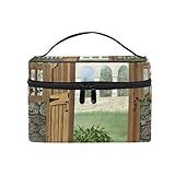 Make-up Kosmetiktasche Zaun Yard Garden Portable Storage mit Reiß