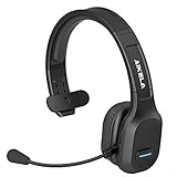 Bluetooth Headset,AIKELA Wireless Headset PC Headset Mit Noise Cancelling Mikrofon, Freisprechen Kabellos Over-Ear Kopfhörer, 30 Stunden Laufzeit Gaming Headset für LKW-Fahrer,Skype,Call Center,Z