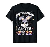 Bunny Happy Quarantine Easter Day 2022 Kinder Junge Mädchen Kaninchen T-S