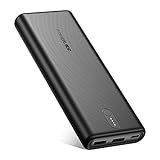 Powerbank PD 18W, EnergyCell Upgrade 20000mAh Power Bank Externer Akku mit USB C Anschluss, Tragbares Ladegerät mit Power Delivery, Schnellladefunktion für iPhone Samsung Smartphone-Schw