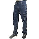 Lee Cooper Workwear Sicherheits-Schreinerhose, Stretch-Jeans-Arbeitshose, hellblau, 30W/31R