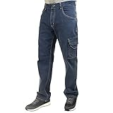 Lee Cooper Workwear Sicherheits-Schreinerhose, Stretch-Jeans-Arbeitshose, hellblau, 30W/31R