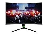 Monster Aryond A32 V1.2 Gaming Curved Monitor, 32 Zoll 165Hz Curved QHD (2560x1440) Display 1ms Reaktionszeit, HDR 10-Verhältnis FreeSync und G-Sync 119,9% SRGB, PC Bildschirm, HDMI