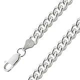 Ch.Abramowicz Halbmassive Cuban Link Chain Runde Panzerkette Armband Kette Sterling Silber 925 20