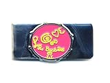 The Beatles Geldscheinklammer Love Drum Rosa & Chrome Band Logo N