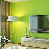 Vlies Tapete Schlichte reine Farbe modern und schlicht Elegante Tapete Apfelgrün Sicher wasserdicht und feuchtigkeitsbeständig, für ​Wohnzimmer Schlafzimmer Büro0.53x9.5