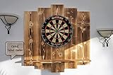 WDS Darts Sports Wooden Dartboard Surround - Premium Dart-Wandschutz & Tablet-Halter - Powered by Maximiser Max HOPP (Catchring, Dart Umrandung)