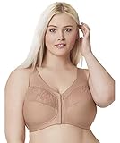 Glamorise Damen MagicLift Natural Shape Bra Wirefree #1210 BH mit voller Abdeckung, Cappuccino, 48E