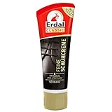 Erdal Feine Schuhcreme schwarz, Tubencreme für Glattlederschuhe, mit echtem Mandelöl, 1er Pack (1 x 75 ml)
