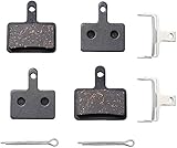 2 Paar Scheibenbremsbeläge für Shimano M355 M375 M395 M415 M416 M416A M445 M446 M447 M465 M475 M485 M486 M495 M515 M975 B01 B01 B01 B01 1S E01 E00S (halbmetallisch)