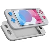 MoKo Schützhülle Kompatibel mit Nintendo Switch Lite Ultradünn Rutschfest Stoßfest Hülle aus Weich Bequem Silikon, Speziell für Nintendo Switch Lite Konsole und Controller Zubehör - Hellg