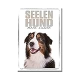 Australian Shepherd 3 Seelenhund Dog Schild Spruch Türschild Hundeschild Warnschild S